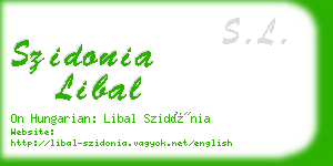 szidonia libal business card